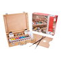 Talens Set de Pintura Acrílica Van Gogh con 10 Tubos de 40 mL y Accesorios en Caja de Madera